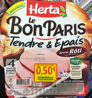 Le Bon Paris - Viande de porc cuite de qualité supérieure saveur rôti