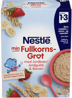 Nestlé Junior Fullkorngrøt Jordbær og Banan 1,5år