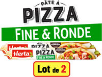 HERTA Pâte à Pizza Fine et Ronde LOT 2