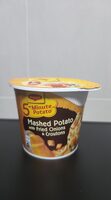 5-Minute Mashed Potato with Fried Onions and Croutons