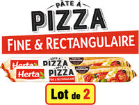 HERTA Pâte à Pizza Fine et Rectangulaire LOT 2