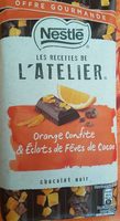 Orange confite éclats de fèves de cacao