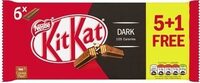 Kat 2 Finger Dark Chocolate Biscuit Bar 5+1 Pack