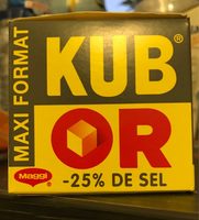 MAGGI KUB OR Bouillon -25% de sel promo maxi format - 64 cubes (=32*2cubes) - 243.2g