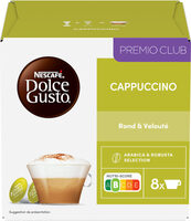 NESCAFE DOLCE GUSTO Cappuccino Extra Crema 16 Capsules (8 Lait et 8 Café)