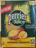 Perrier juice ananas mangue