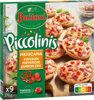 BUITONI PICCOLINIS Mini-Pizzas Surgelées Mexicana 270g (9 pièces)