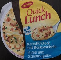 Quick Lunch- Purée aux oignons grillés