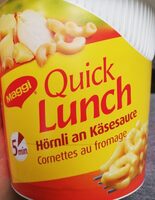 Quick Lunch Cornettes au fromage