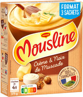 MOUSLINE Purée Crème Muscade 3x125g