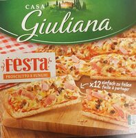 Pizza Giuliana Festa Prosciutto e funghi
