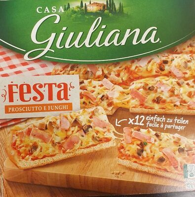 Pizza Giuliana Festa Prosciutto e funghi