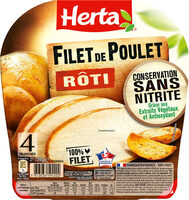 HERTA Filet de poulet rôti cons.sans nitrite