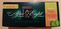 After Eight Mint and Mango-Pineapple flavour