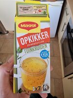 Opkikker drink bouillon tuinkruiden