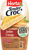 Croque-monsieur jambon sans nitrite fromage