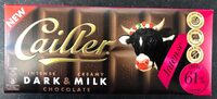 Cailler intense dark & creamy milk chocolate