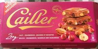 Lait cranberries amandes noisettes