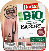 HERTA BIO Jambon à la broche cons. Sans nitrite