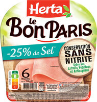 Le Bon Paris Jambon -25% de sel conservation sans nitrite