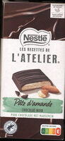 LES RECETTES DE L'ATELIER. Pâte d'amande CHOCOLAT NOIR PURE CHOCOLADE MET MARSEPEIN