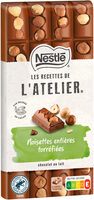 NESTLE L'ATELIERTablette Chocolat lait noisettes - 170g