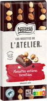 NESTLE L'ATELIER Tablette Chocolat noir noisettes - 170g