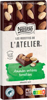 NESTLE L'ATELIER Tablette Chocolat noir amandes - 170g