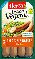 LE BON VEGETAL saucisses nature au blé
