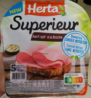Jambon supérieur à la broche