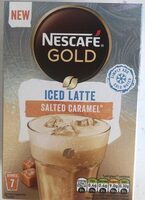 Iced latte salted caramel