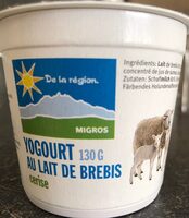 Yogourt cerise au lait de brebis
