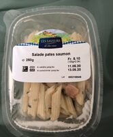 Salade de pâtes à la crlème et saumon