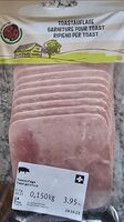Toast garniture jambon
