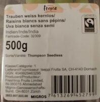 Raisins blancs sans pépins