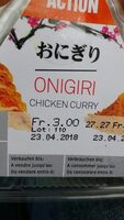Onigiri chicken curry