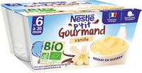 NESTLÉ P'tit GOURMAND BIO saveur Vanille 4x90g