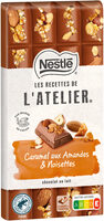 NESTLE L'ATELIER Tablette Chocolat lait caramel noisettes et amandes - 170g