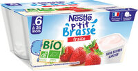 NESTLE P'TIT BRASSE Fraise BIO 4x90g