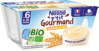 NESTLÉ P'TIT GOURMAND Semoule au Lait BIO 4x90g