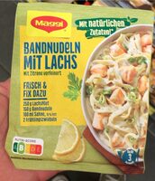Bandnudeln mit Lachs