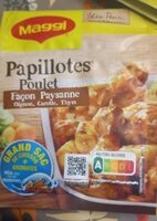 Papillotes Poulet Façon Paysanne Oignon, carotte, Thym