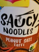 Saucy noodles peanut saté