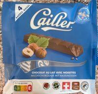 4 Barres - Chocolat au lait avec noisettes