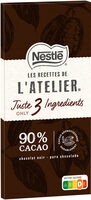 NESTLE LES RECETTES DE L'ATELIER Juste 3 Ingrédients 90% 80g