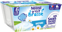 NESTLE P'TIT BRASSE Nature Sans Sucres Ajoutés 4x90g dès 6 mois