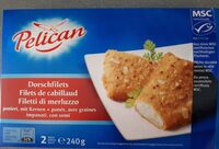 Filets de cabillaud panés, avec graines