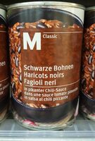 Bohnen, schwarz in pikanter Chili-Sauce