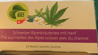 Schweizer Alpenkräutertee mit Hanf