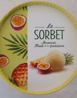 Sorbet ananas fruit de la passion